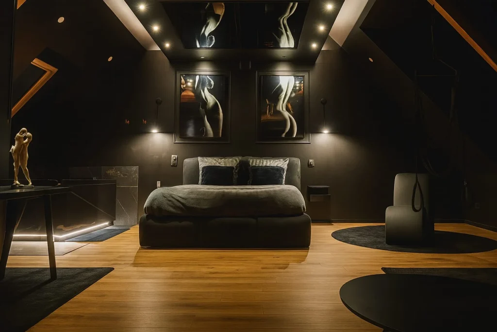 Love Room- jacuzzi-parking privé- La Black Suite